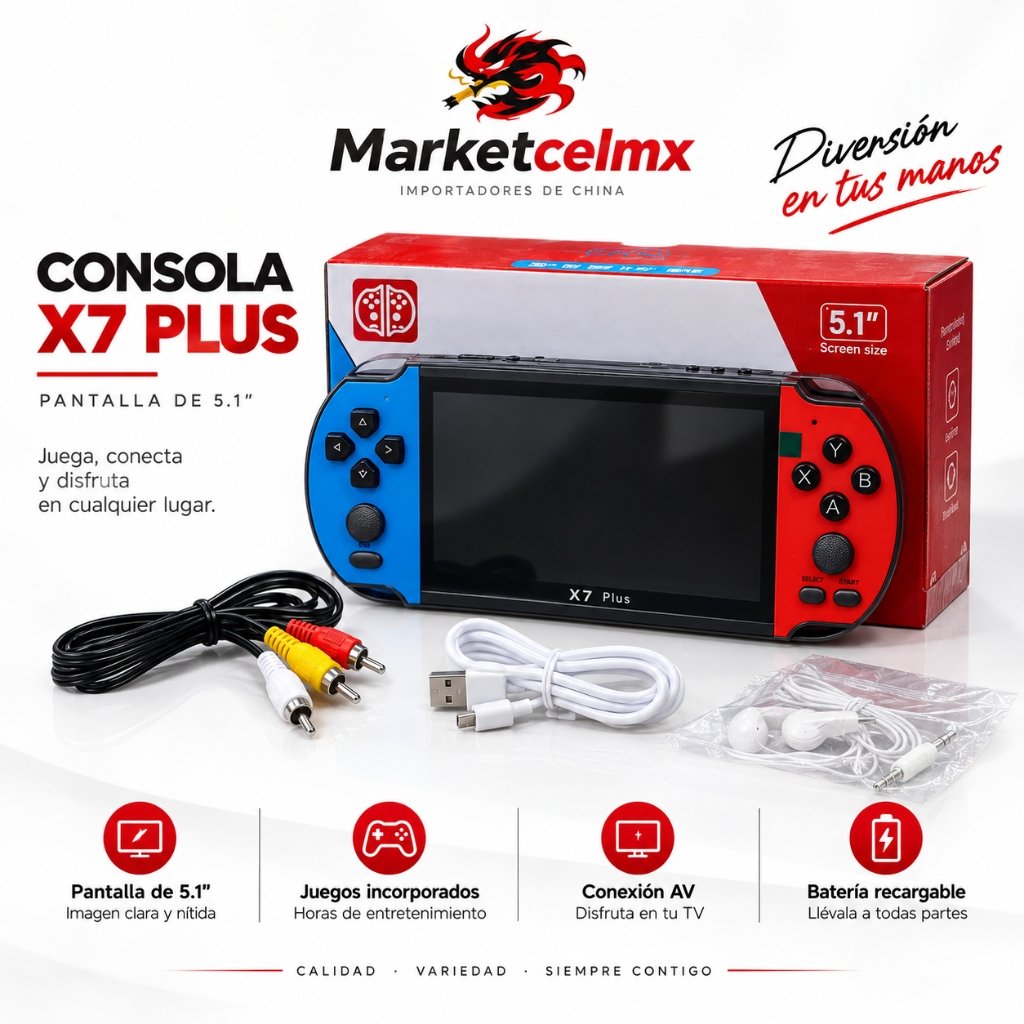 Consola portátil X7 Plus
