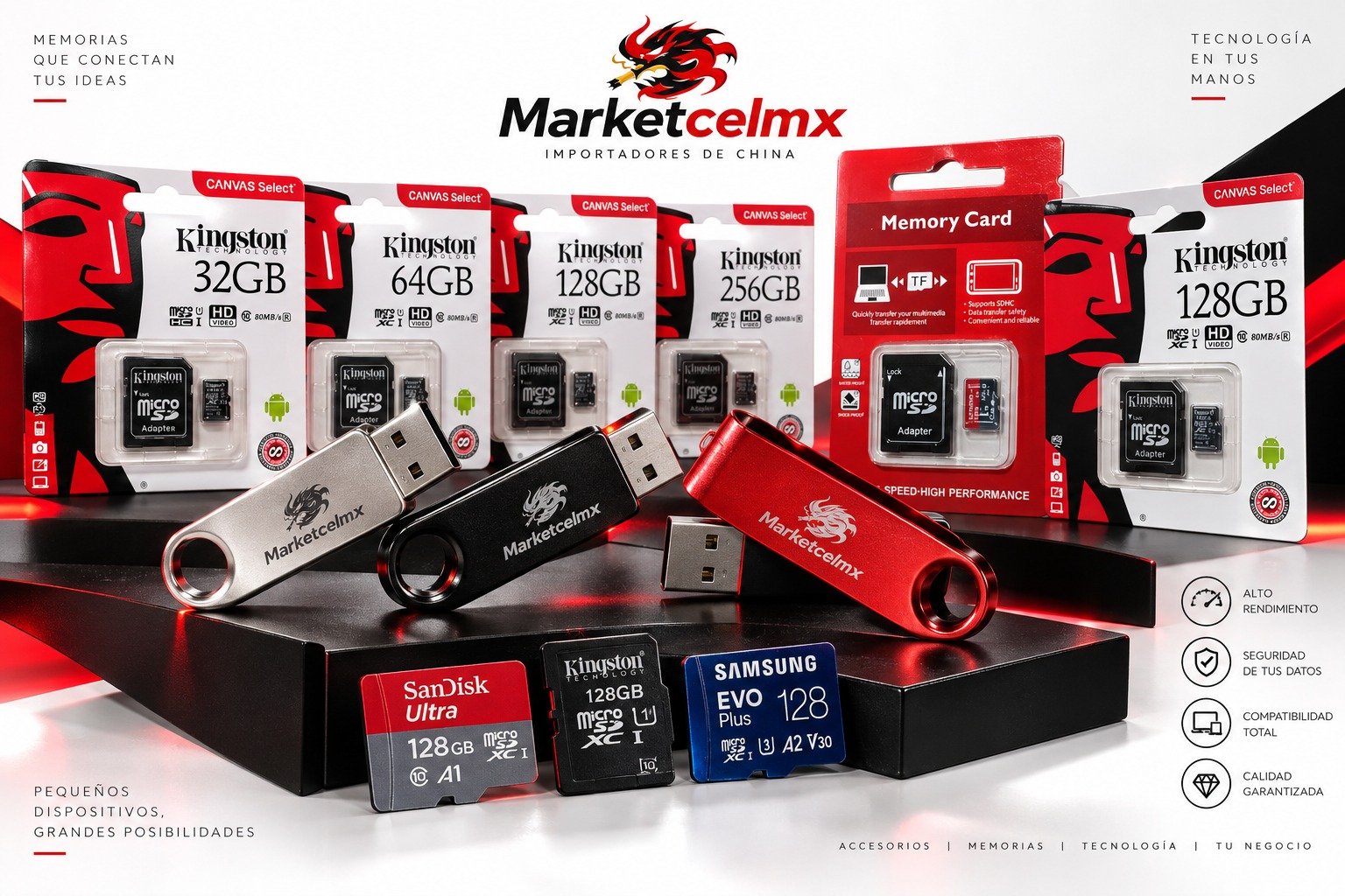 Memorias USB y microSD
